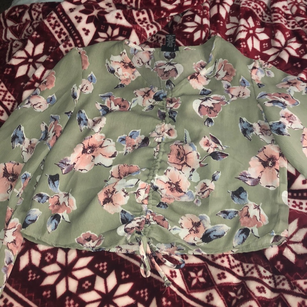 Foral Green Rue21 Blouse